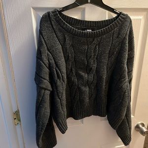 Cozy Cropped Cable-knit sweater